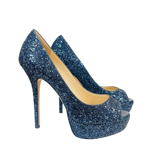 Platform Glitter Pump