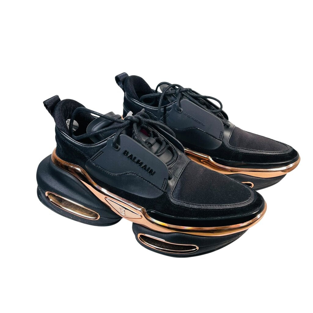 Rubber/Suede Platform Sneaker