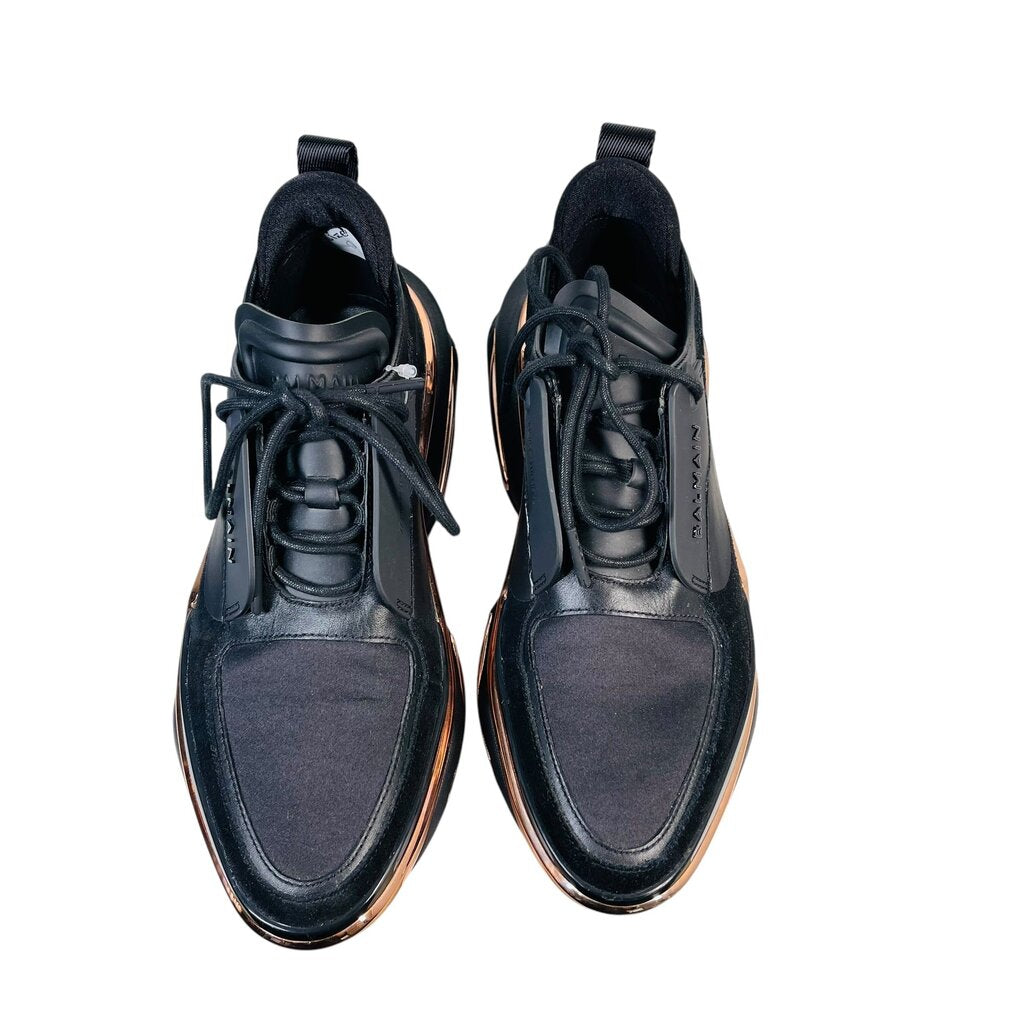 Rubber/Suede Platform Sneaker