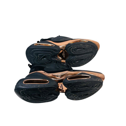 Rubber/Suede Platform Sneaker