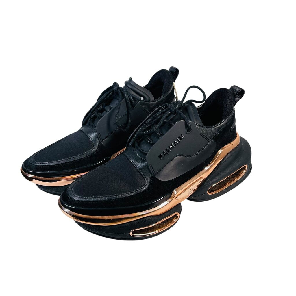 Rubber/Suede Platform Sneaker