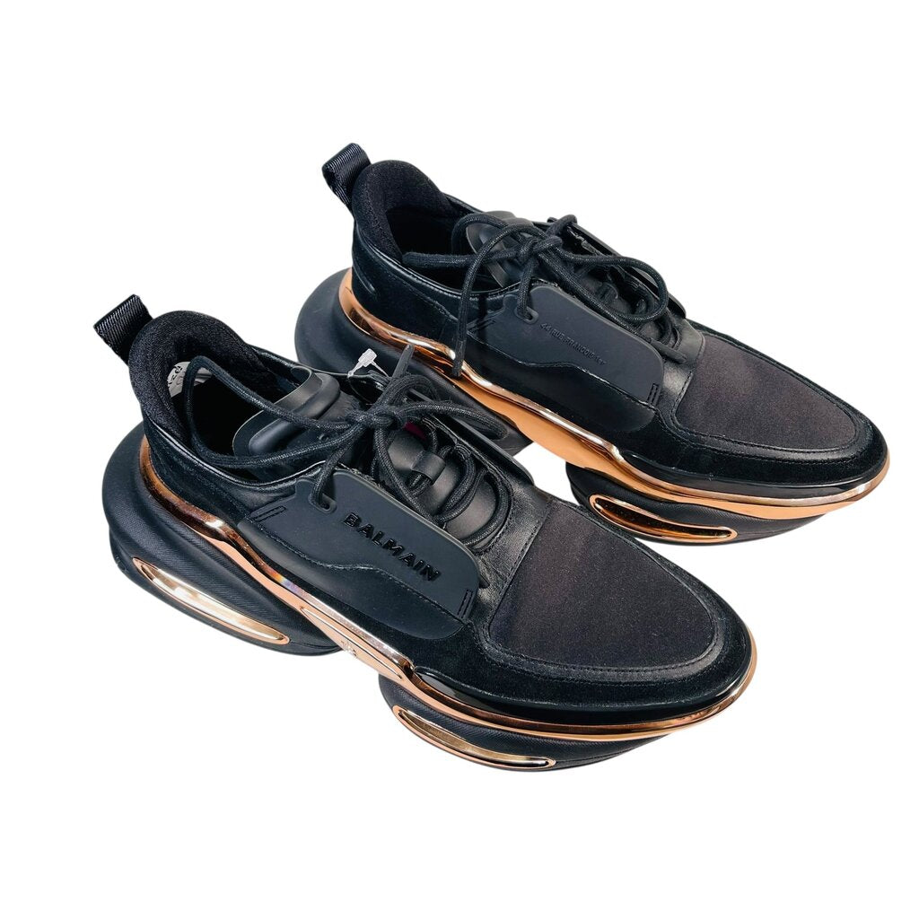 Rubber/Suede Platform Sneaker