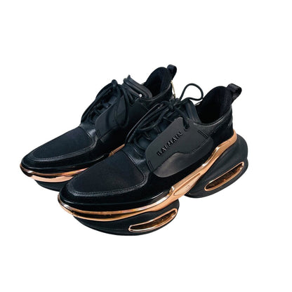 Rubber/Suede Platform Sneaker
