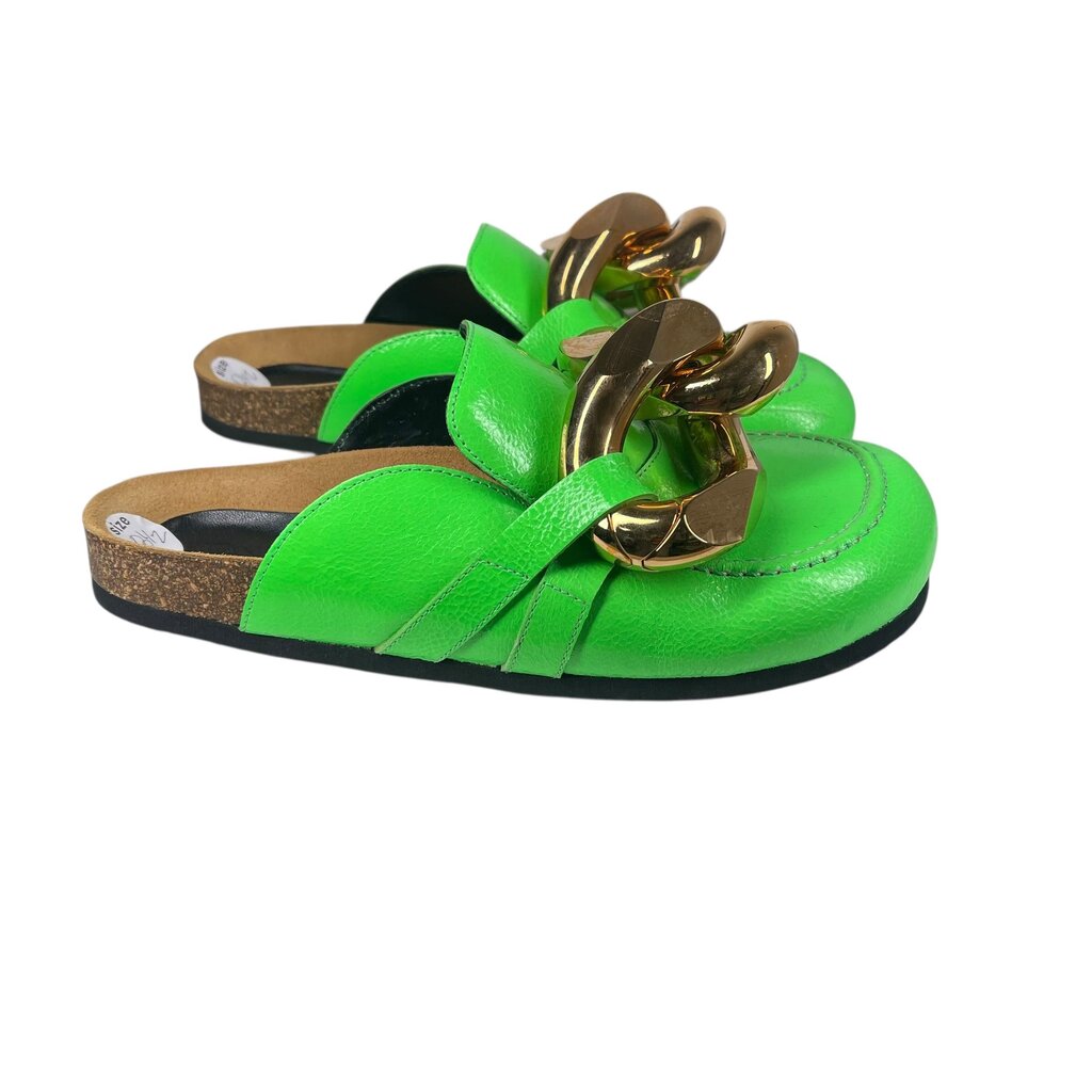 Leather Clog W/Copper Buckle