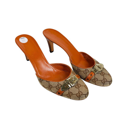 Logo W/Buckle Mule