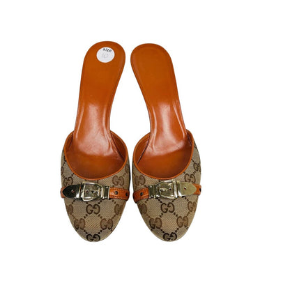Logo W/Buckle Mule