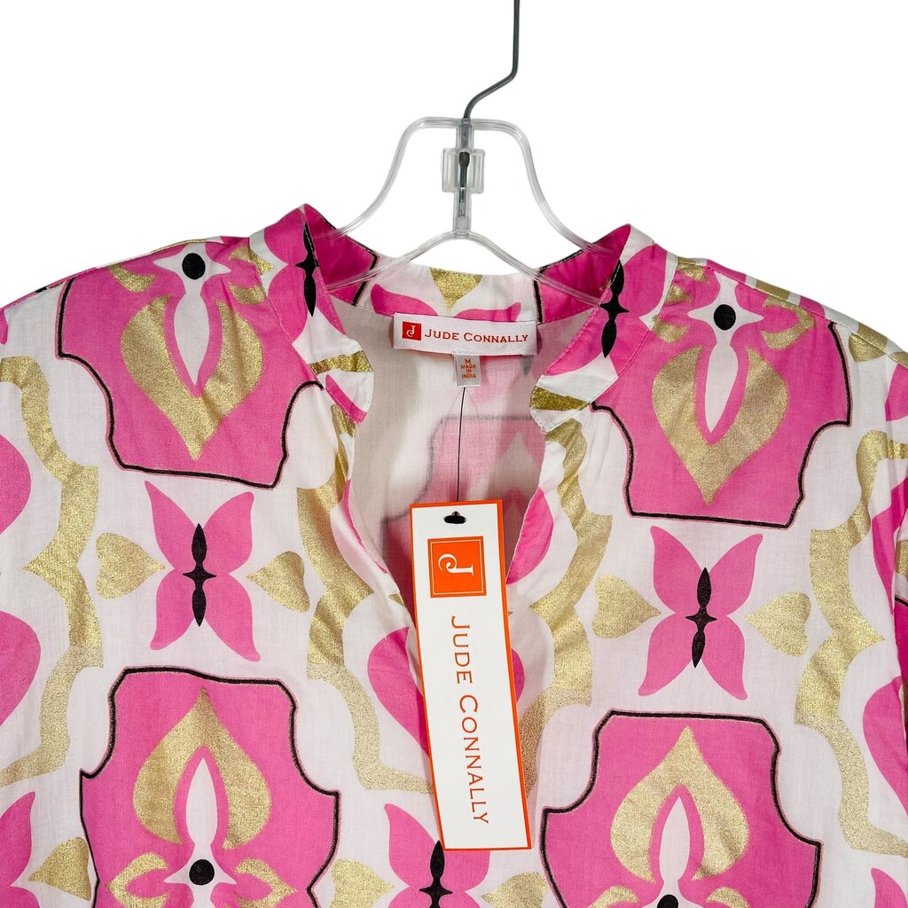 Metallic Print Drop Waist NWT