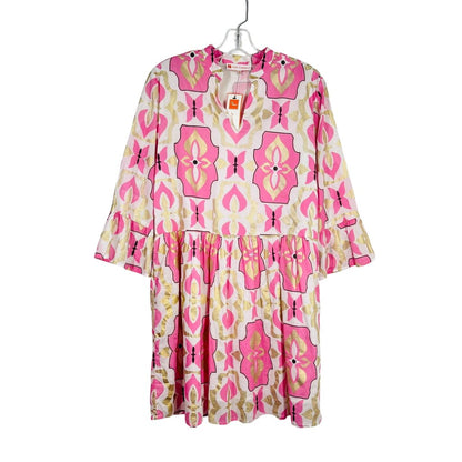 Metallic Print Drop Waist NWT