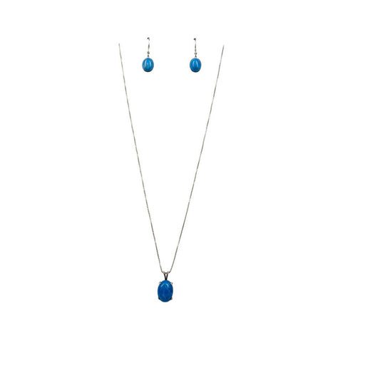 Lapis Pendant Neck/Earrings