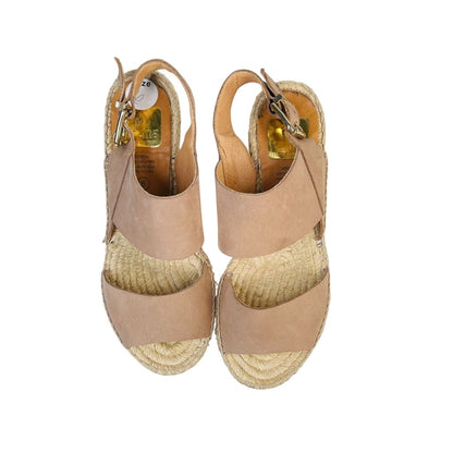 Straw Wedge 2 Strap Sandal