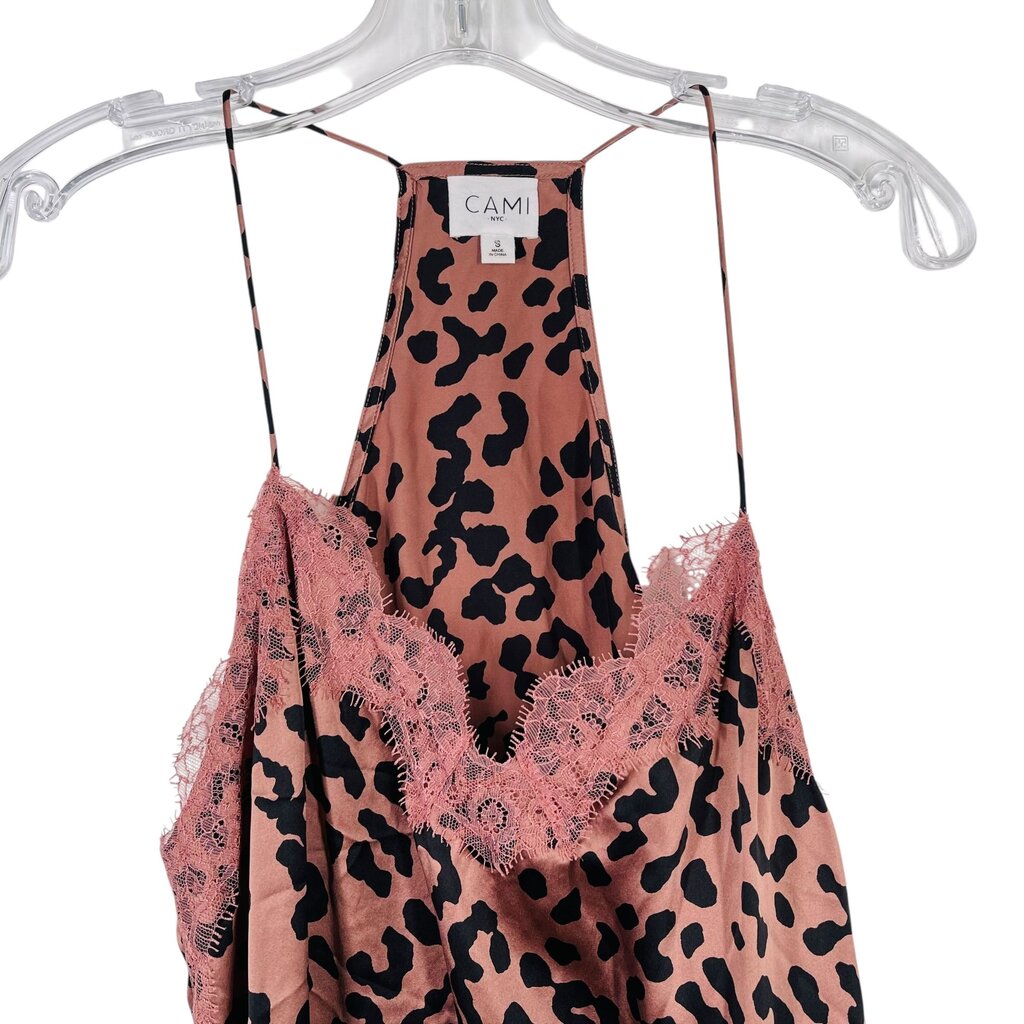 Animal Print Cami Lace Trim