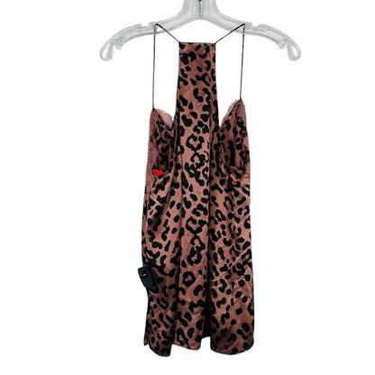 Animal Print Cami Lace Trim
