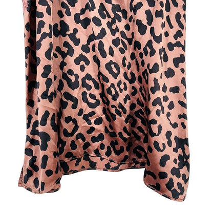Animal Print Cami Lace Trim