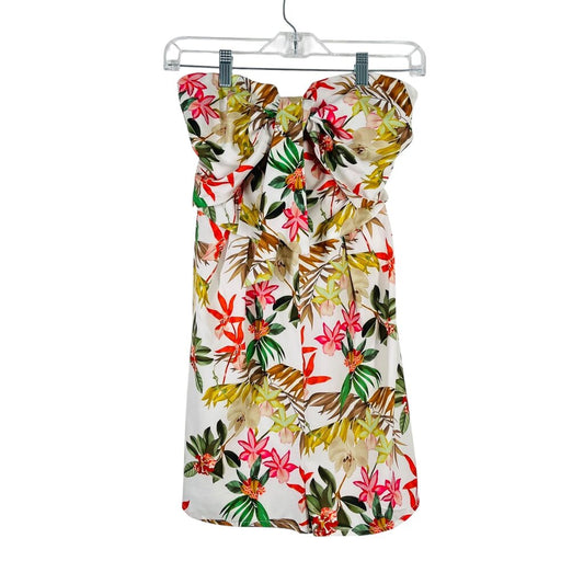 Strapless Knotted Frt Floral NWT