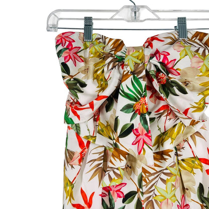 Strapless Knotted Frt Floral NWT
