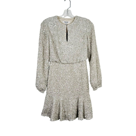 Sequin Vnk W/Flounce Hem NWT