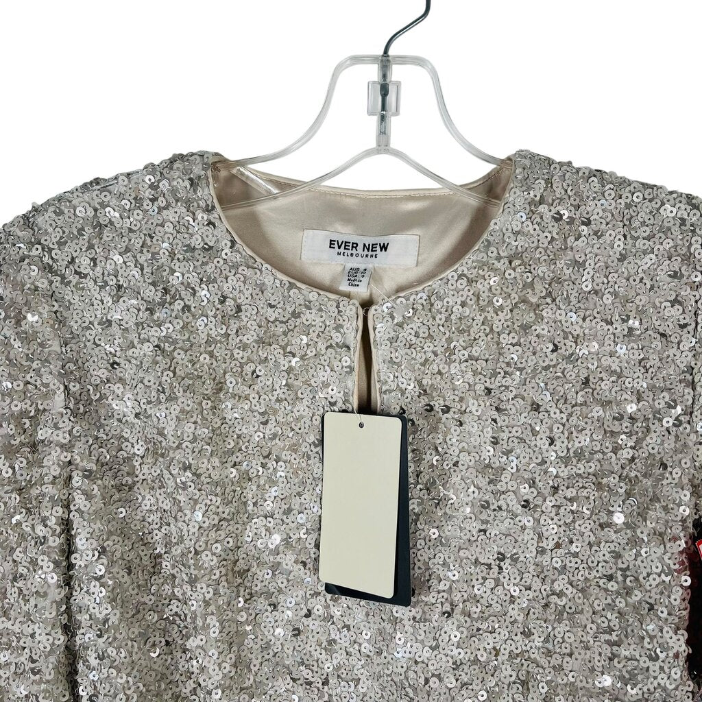 Sequin Vnk W/Flounce Hem NWT