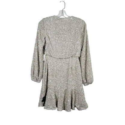 Sequin Vnk W/Flounce Hem NWT