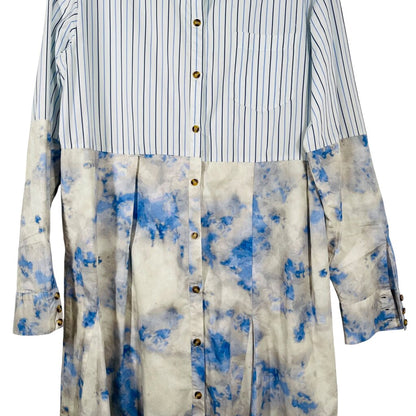 Stripe/Print Shirtwaist