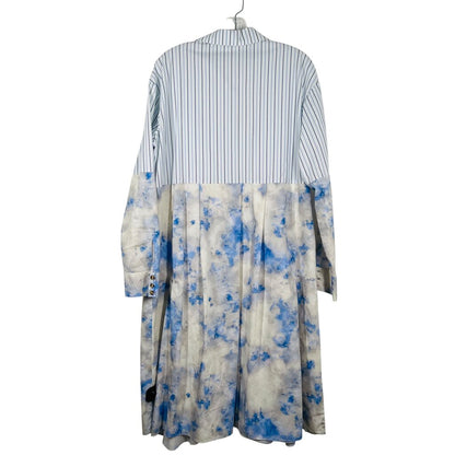 Stripe/Print Shirtwaist