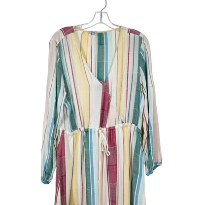 Stripe Drawstring Waist