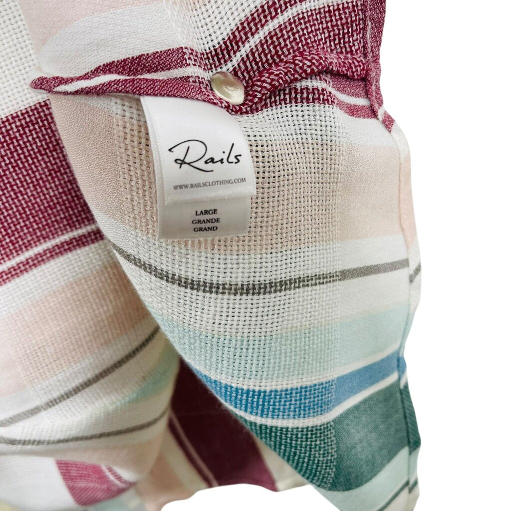 Stripe Drawstring Waist