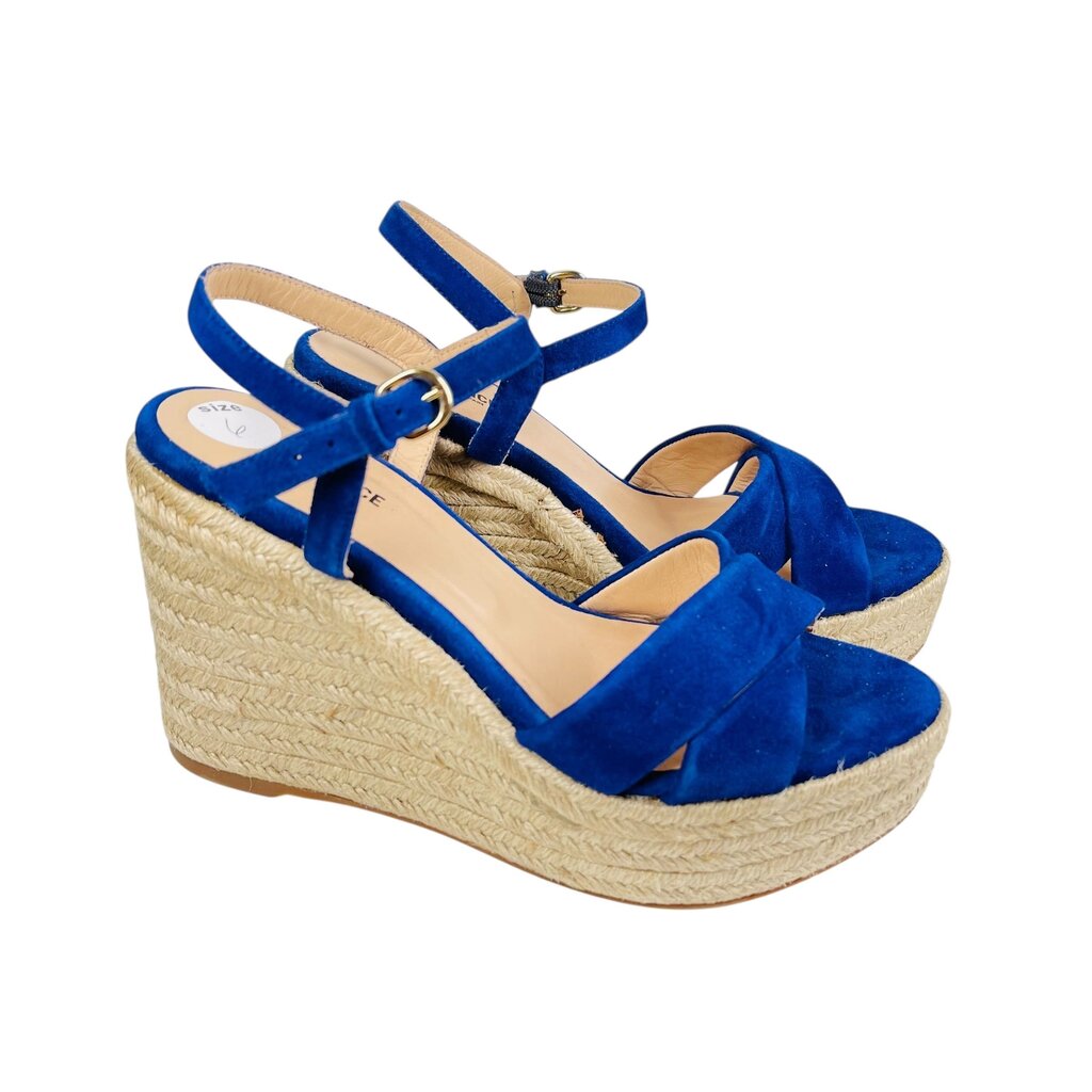 Suede Espadrille Wedge Sandal