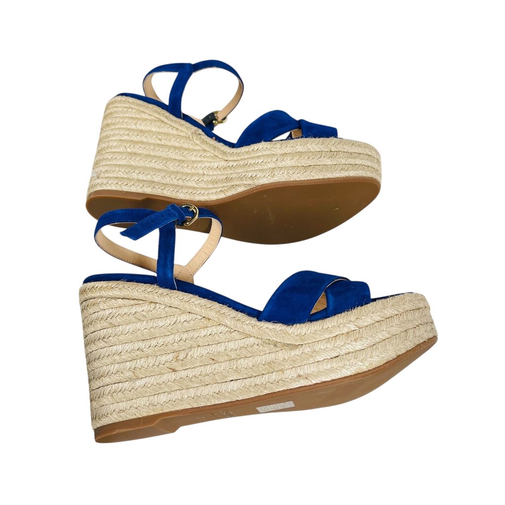 Suede Espadrille Wedge Sandal