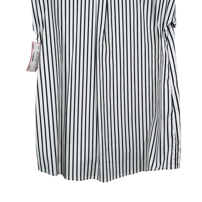 Stripe/Print S/S Blouse