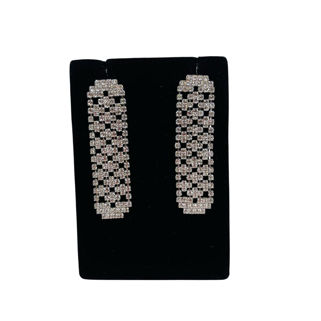 Woven Rhinestone Dangles