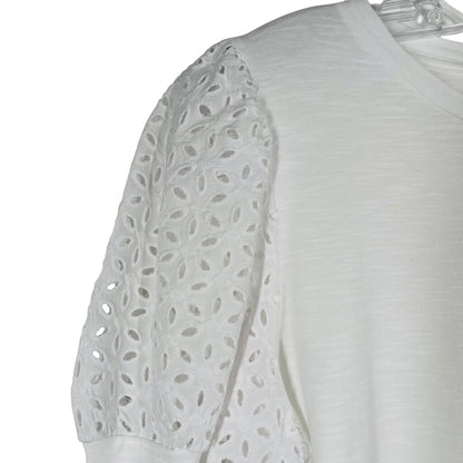 Eyelet Sleeve Tee