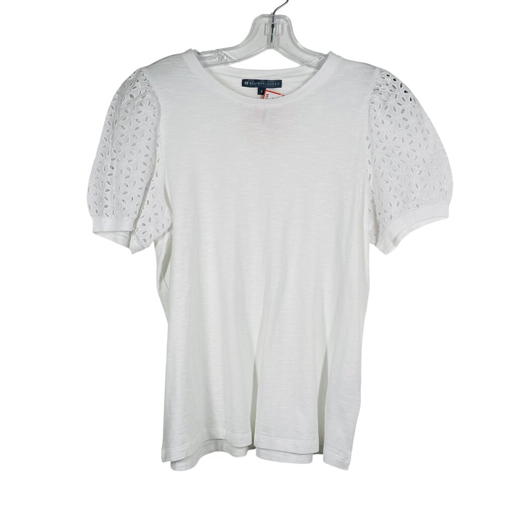 Eyelet Sleeve Tee