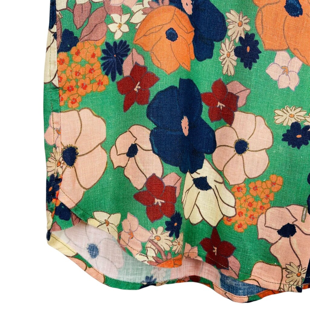 Linen Floral Campshirt