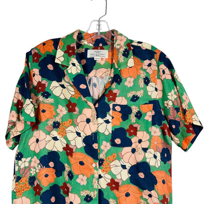 Linen Floral Campshirt