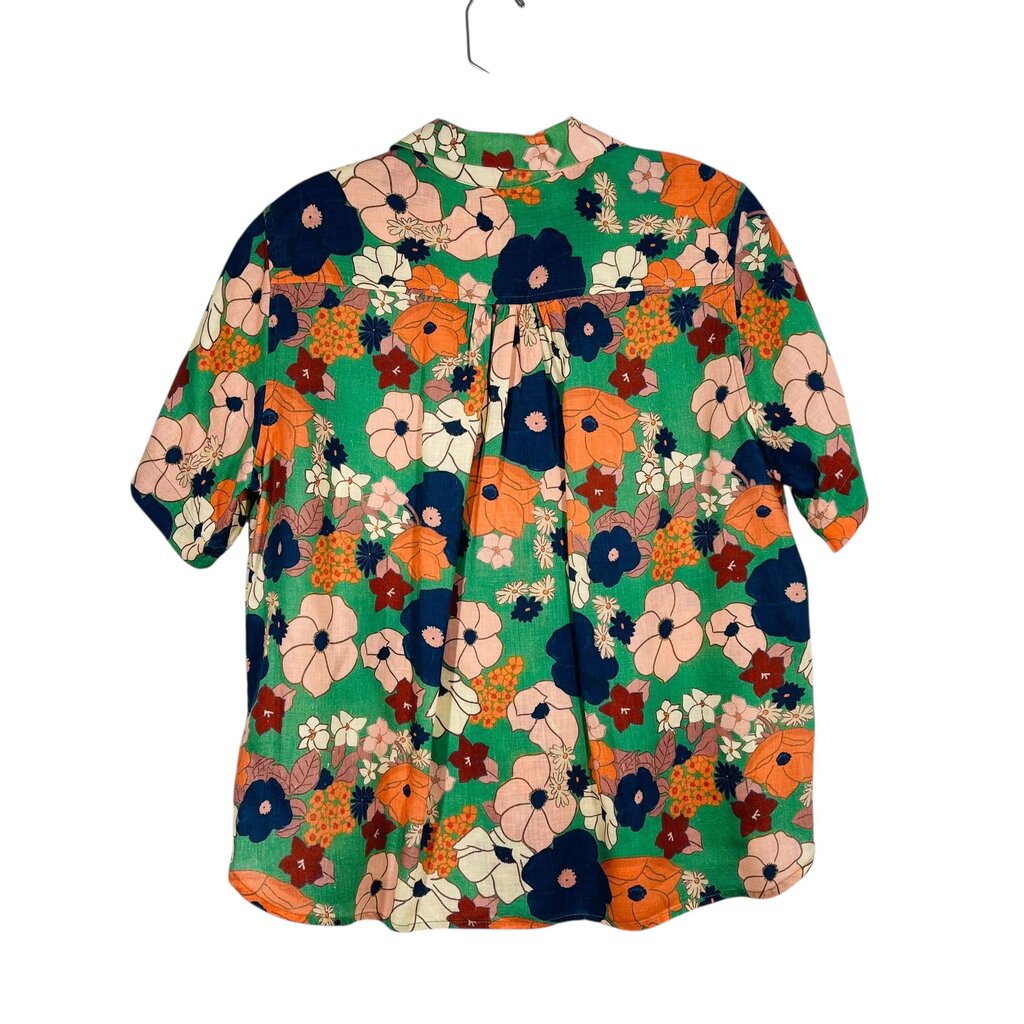Linen Floral Campshirt