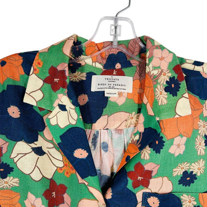 Linen Floral Campshirt