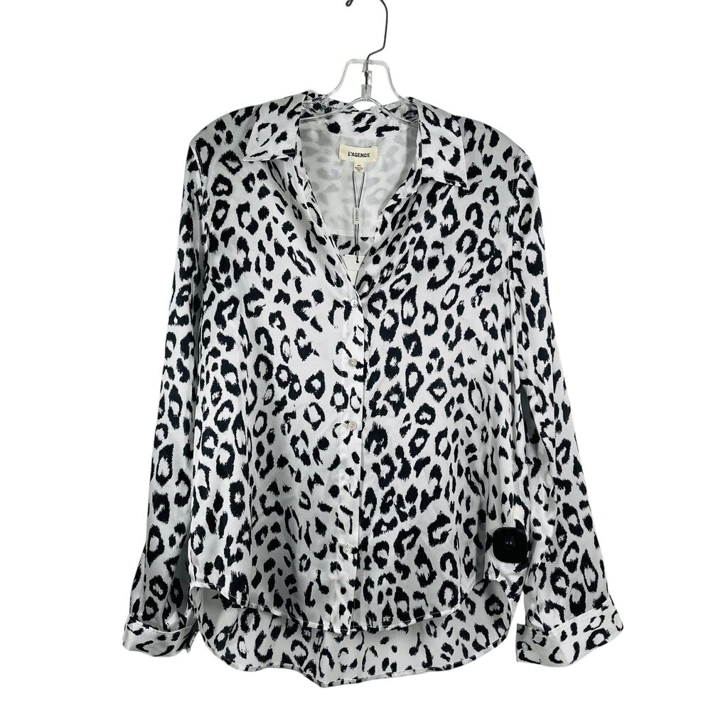 Silk Animal Print Blouse NWT