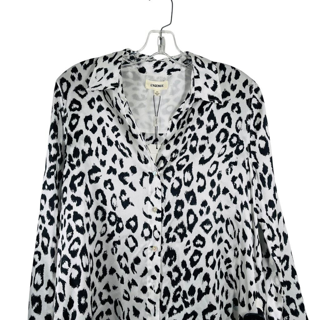 Silk Animal Print Blouse NWT