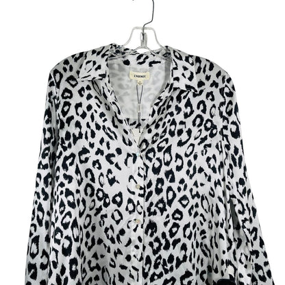 Silk Animal Print Blouse NWT