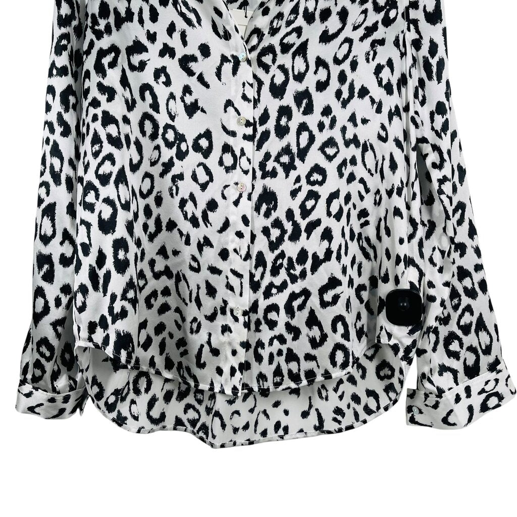 Silk Animal Print Blouse NWT
