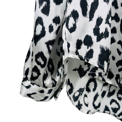 Silk Animal Print Blouse NWT