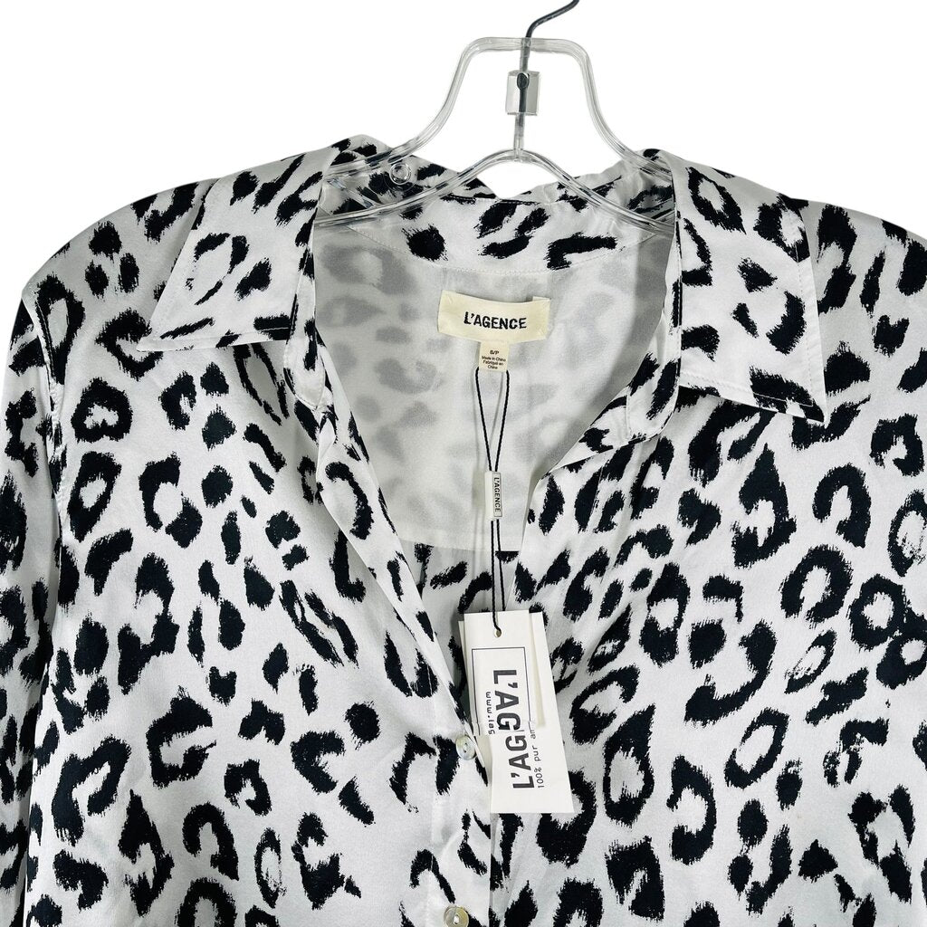 Silk Animal Print Blouse NWT