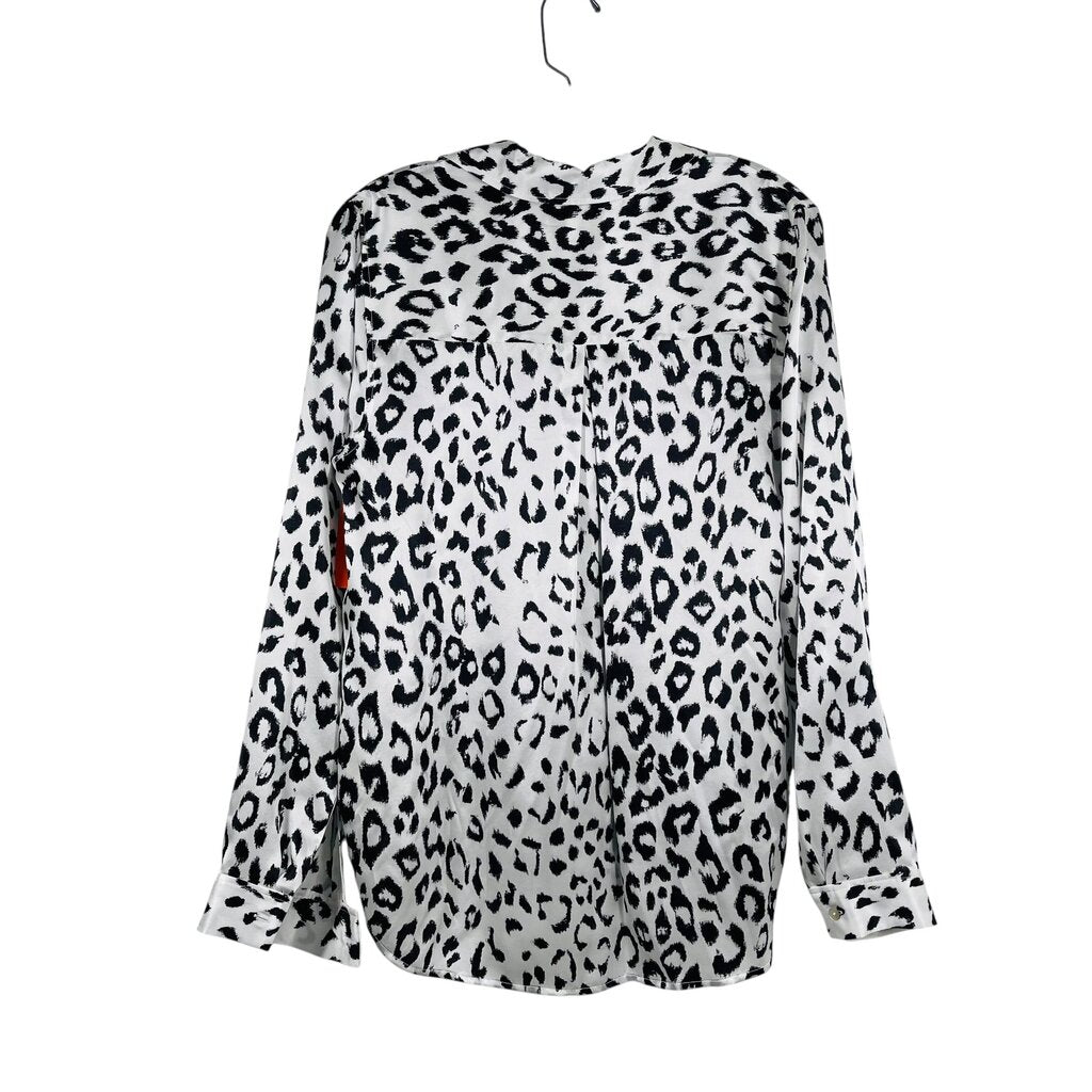 Silk Animal Print Blouse NWT