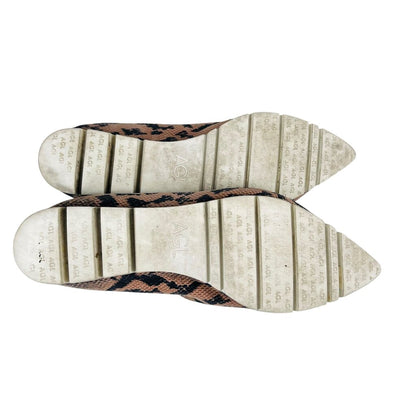 Snake Pointed Toe Flats