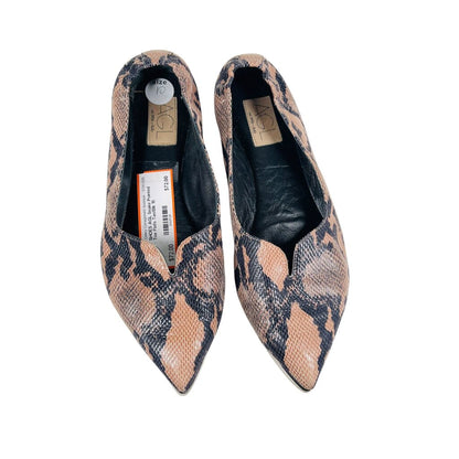Snake Pointed Toe Flats