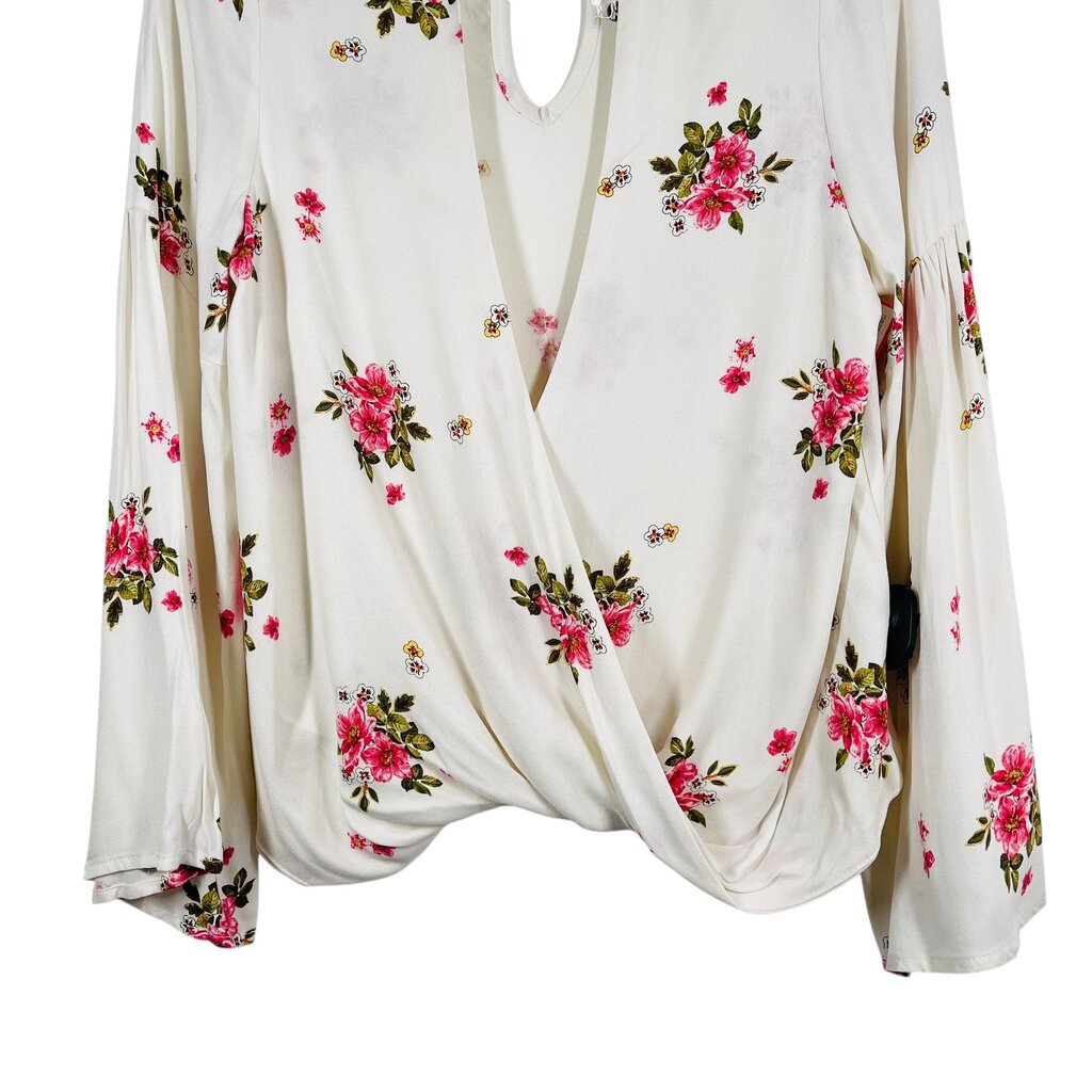 Floral Vnk Mock Wrap