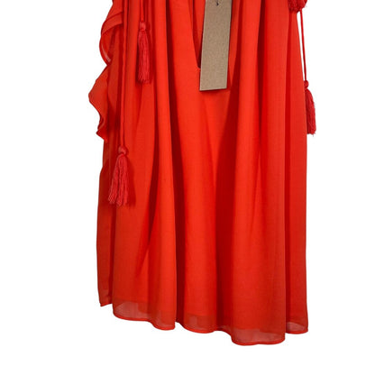 Halter Tie Shoulders W/Ruffles