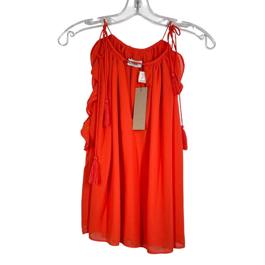 Halter Tie Shoulders W/Ruffles