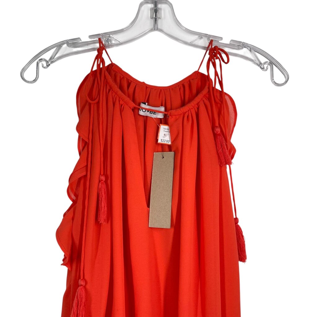 Halter Tie Shoulders W/Ruffles