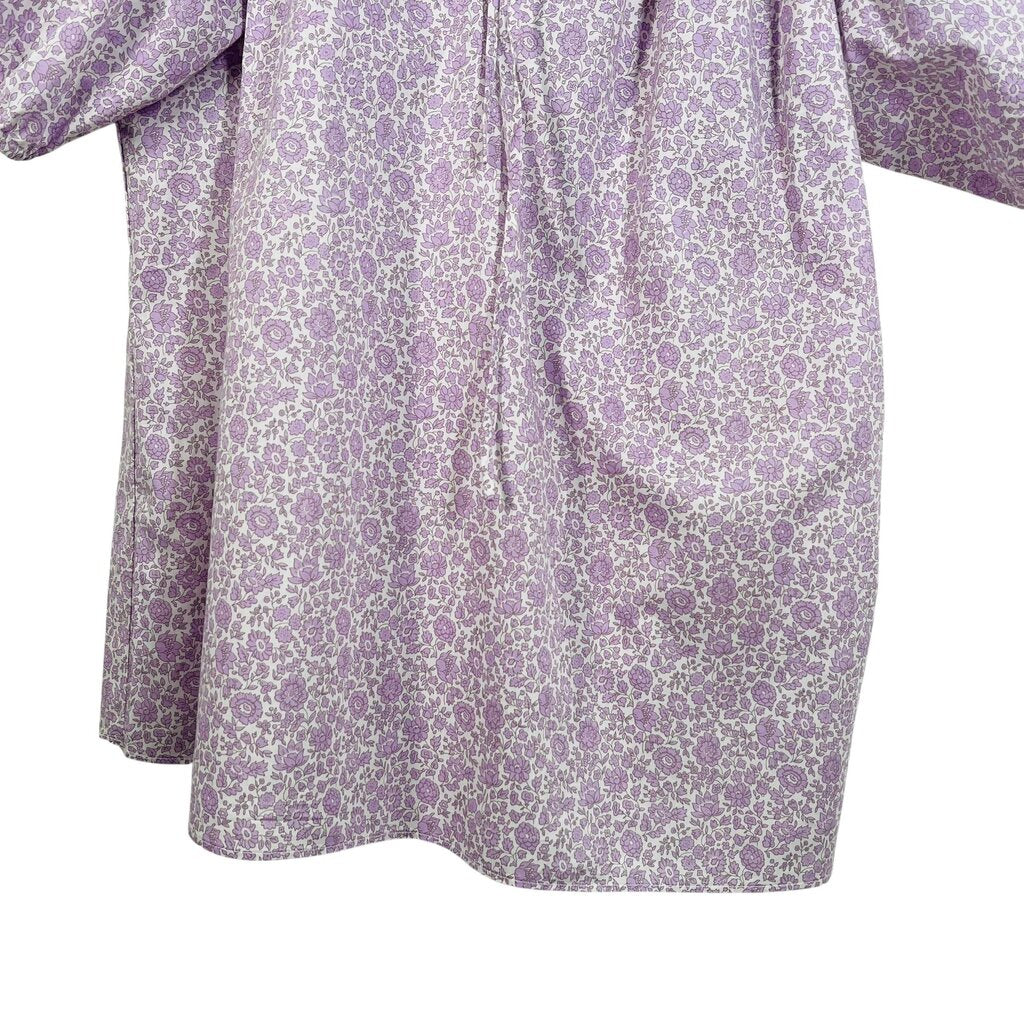 Floral Vnk W/Tie Puff Slv